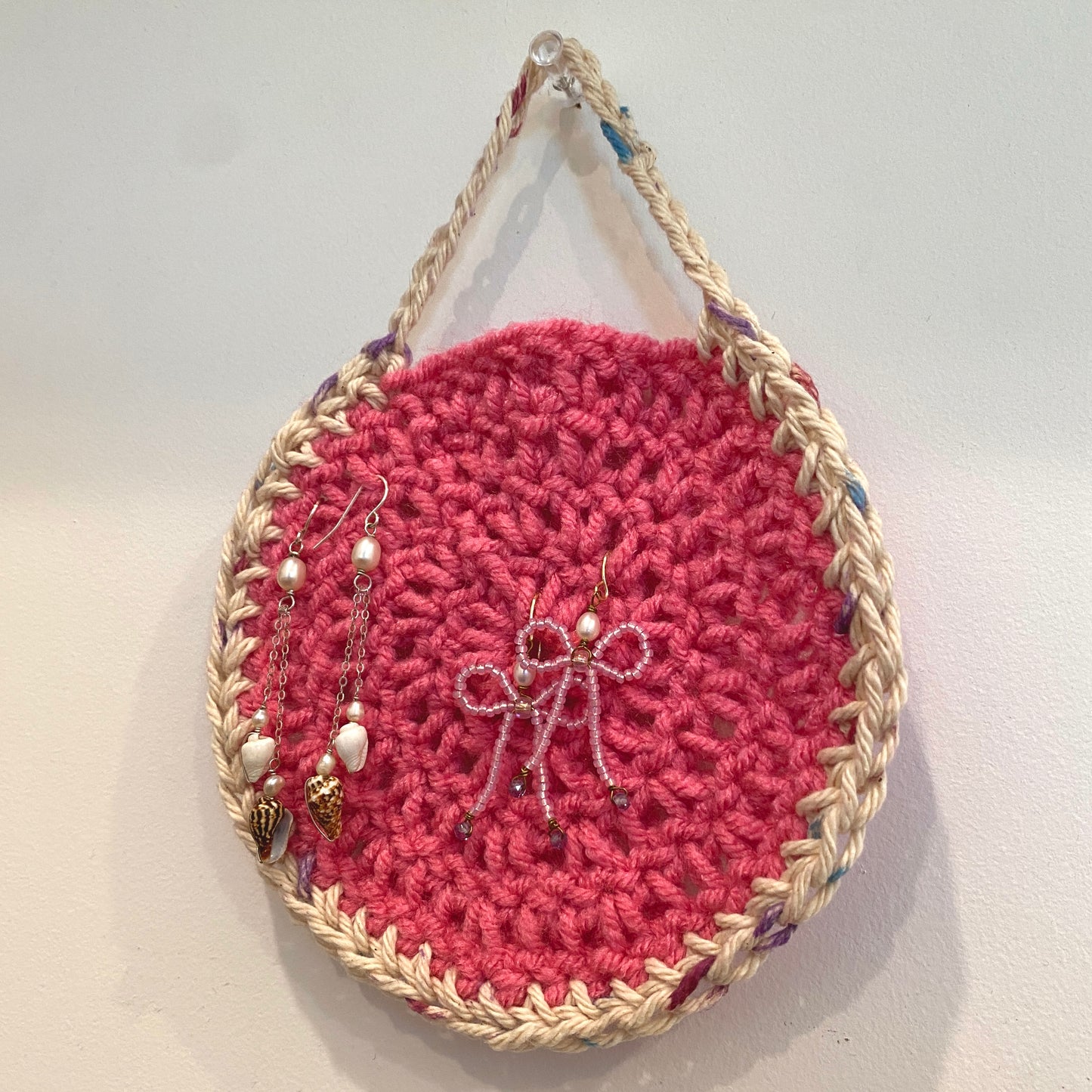 Crocheted Earring Hanger