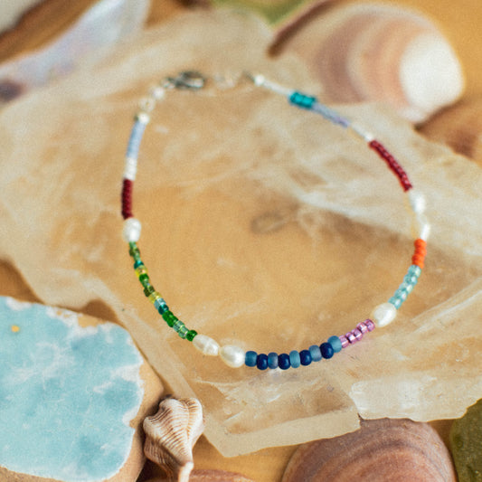 Color Block Pearl Bracelet