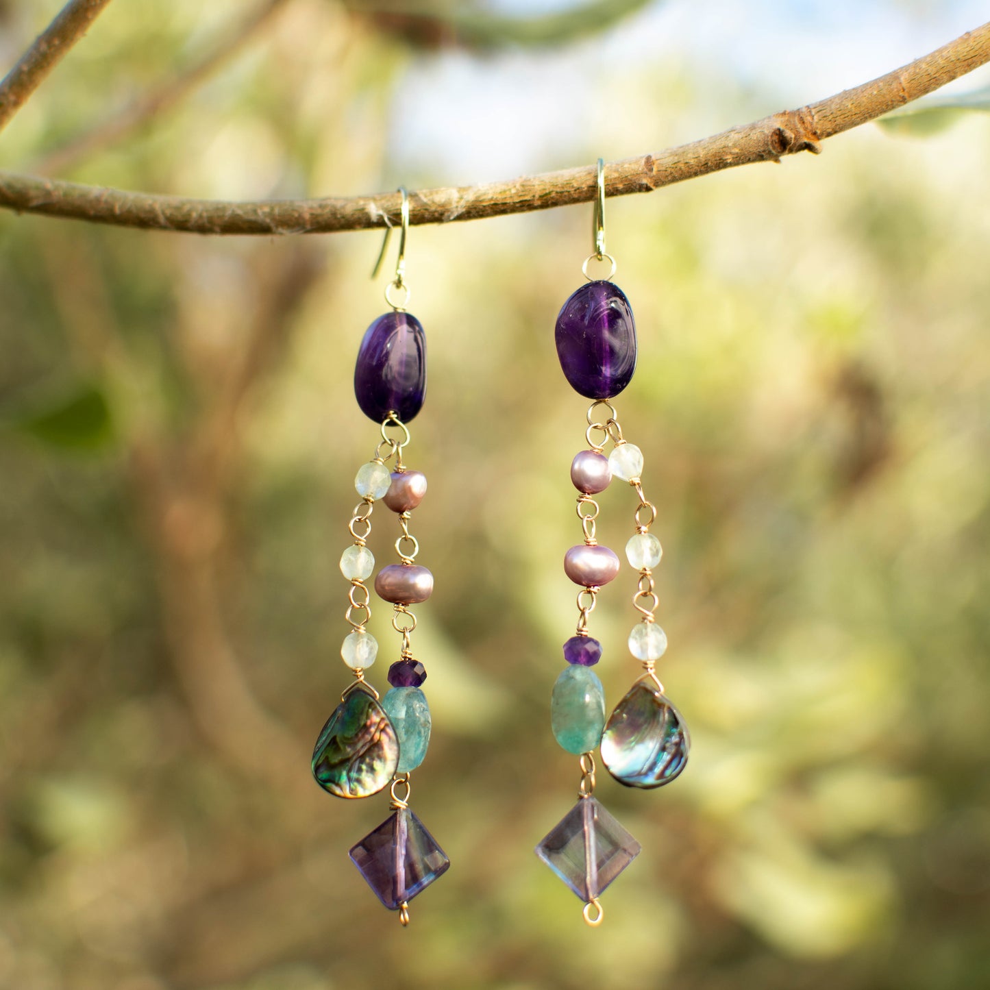 Mermaid Trove Gemstone Earrings