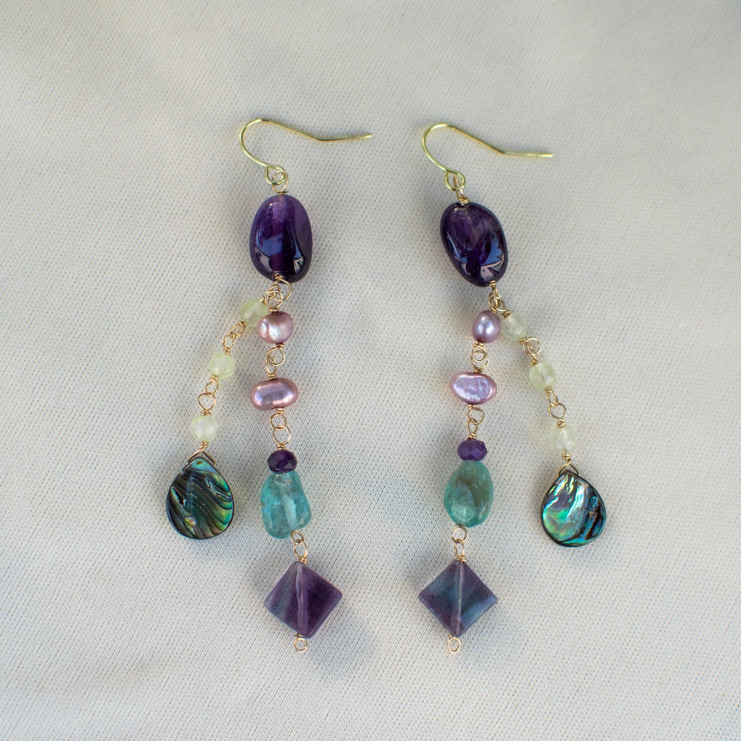 Mermaid Trove Gemstone Earrings