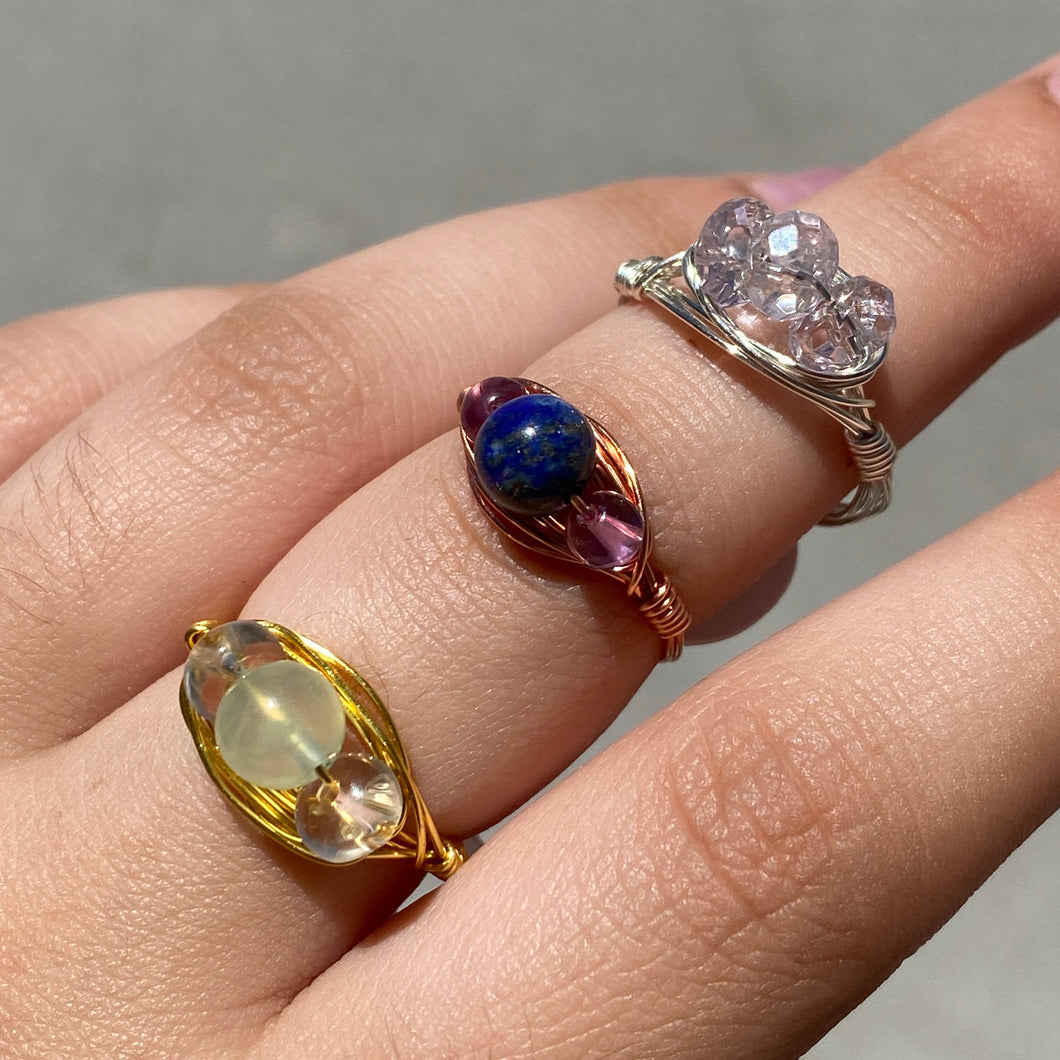 Three Stone Custom Ring